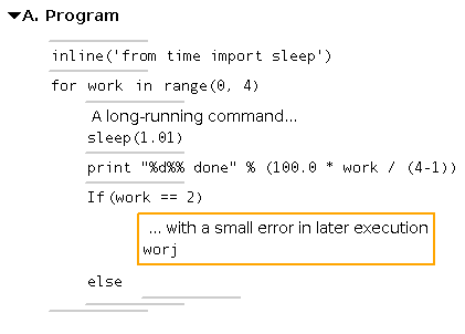 Error location highlighted in orange