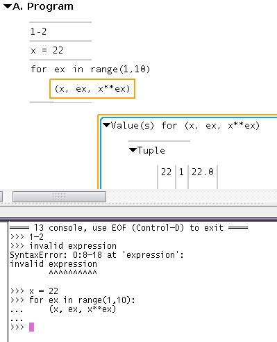 Viewing values as image